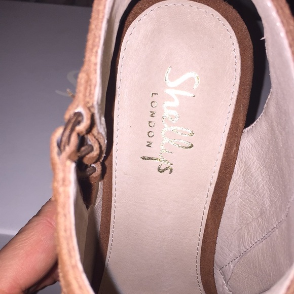 Shellys Talia tan open toe bootie - Picture 3 of 5